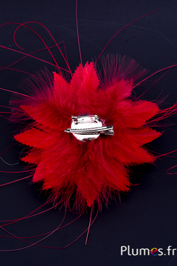 Plumet oie - Ø 15 cm - rouge